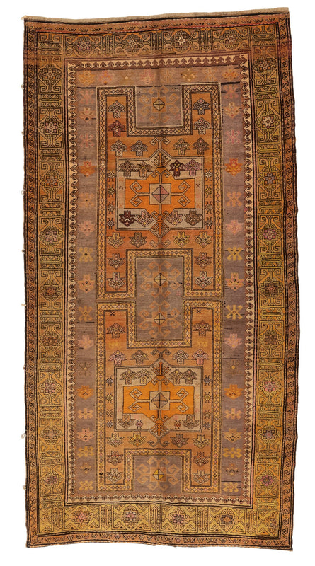 ANTIQUE ANATOLIAN ARMENIAN CARPET 4'3