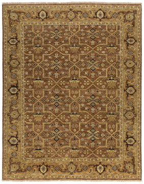 Persian Lattice Cognac hand knotted area rug design by Tufenkian